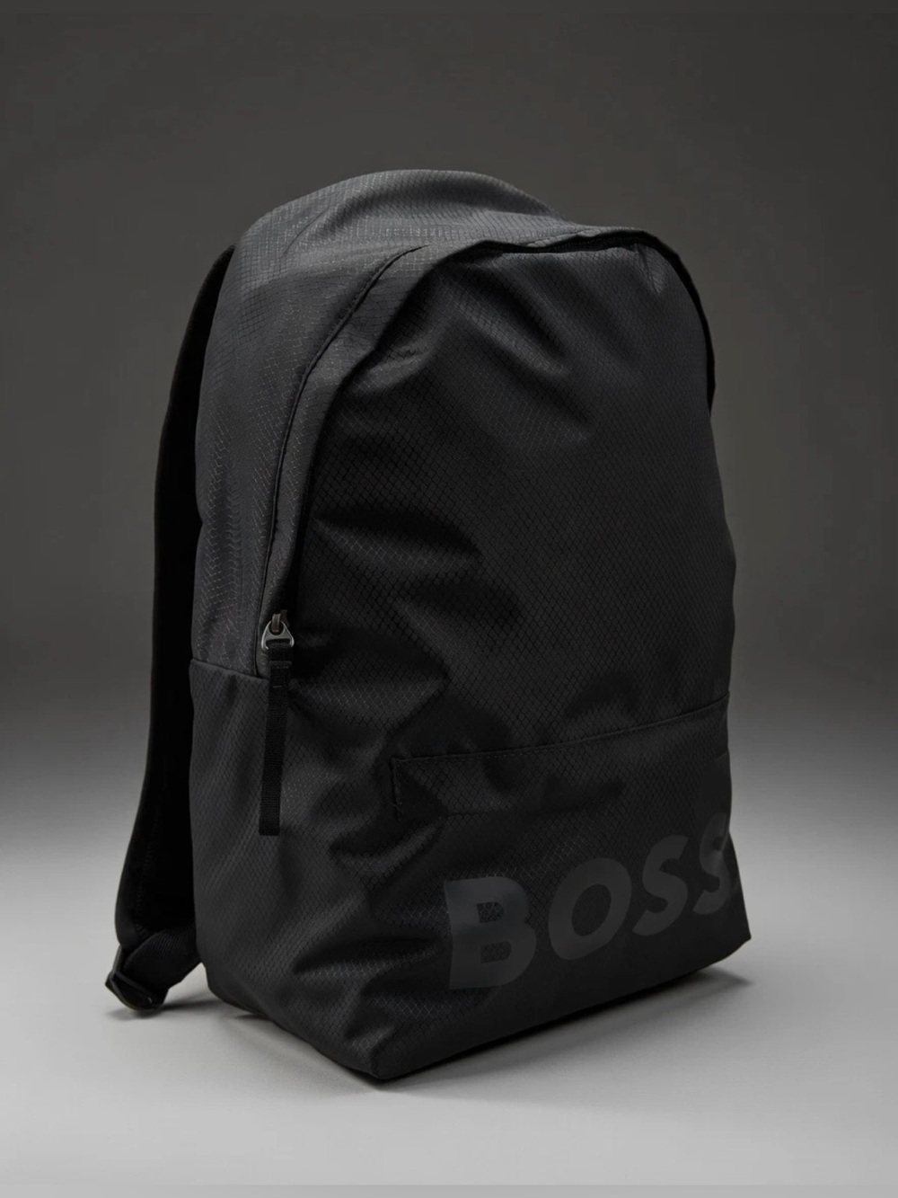 BOSS Men's Black Logo Backpack Pixel Backpack Black Ripstop NWT Designer Urban
